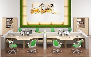 Набор мебели в офис SIMPLE с эргономичными столами и тумбами в Петропавловске-Камчатском - предосмотр 6